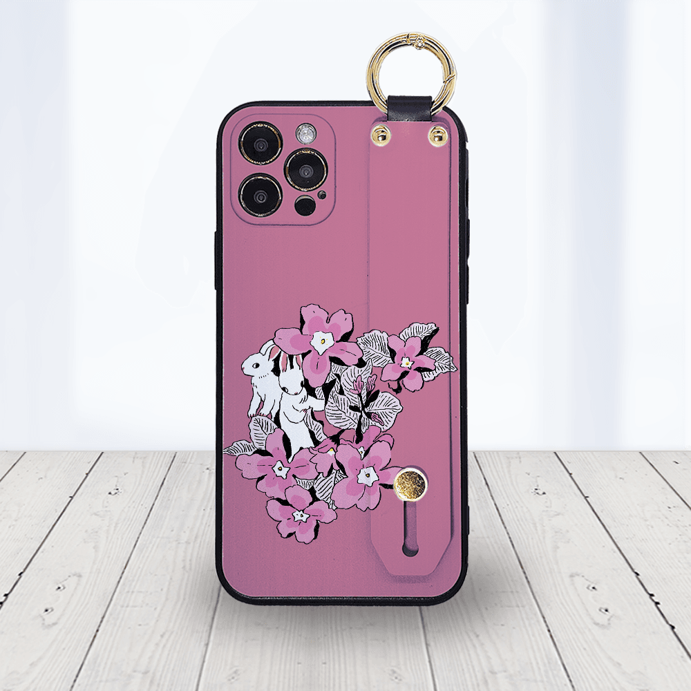 ★ほぼ全機種対応 ベルト付きソフトケース★坂本奈緒 ★「誰かの花」うさぎA