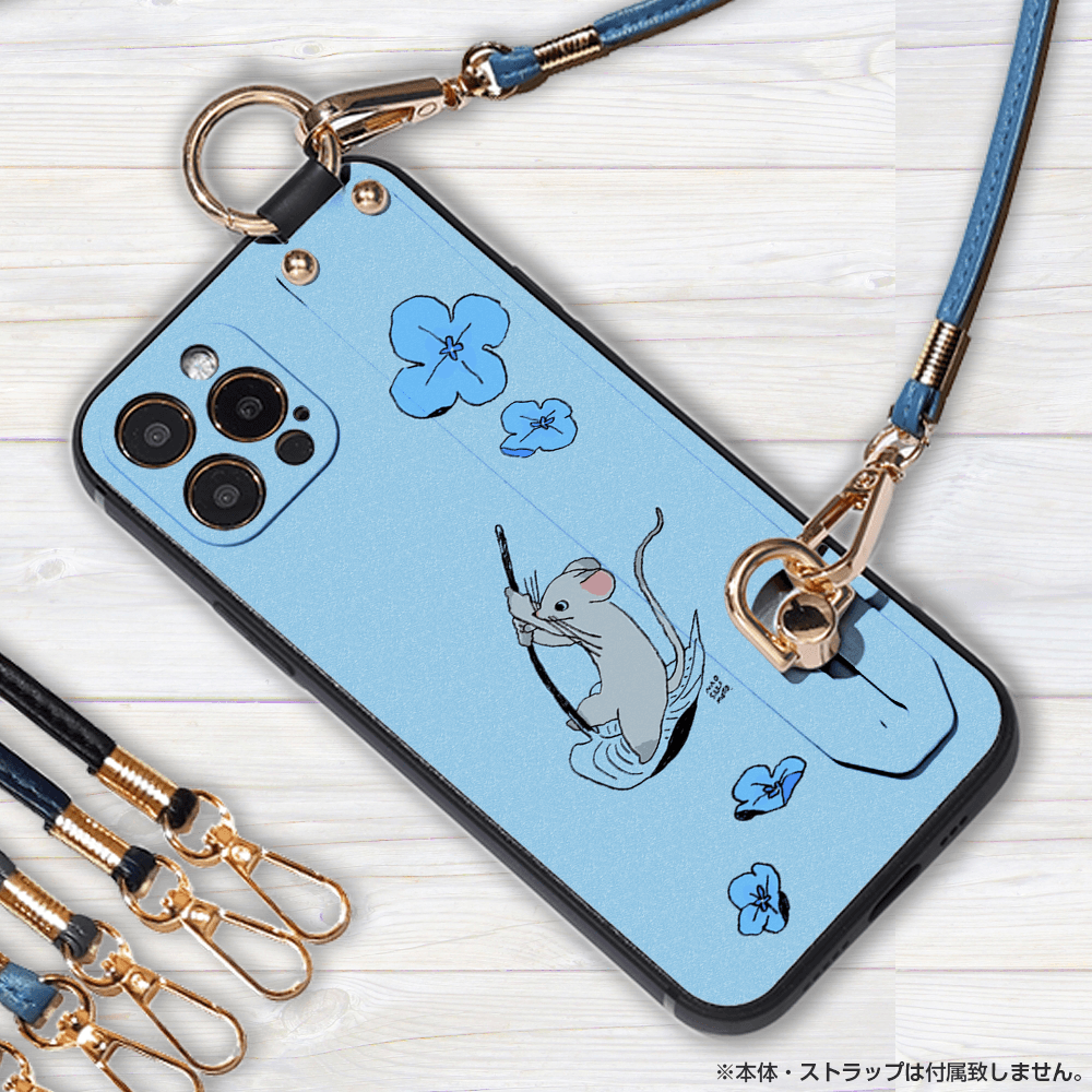 ★ほぼ全機種対応 ベルト付きソフトケース★坂本奈緒 ★「誰かの花」ねずみB | 5枚目