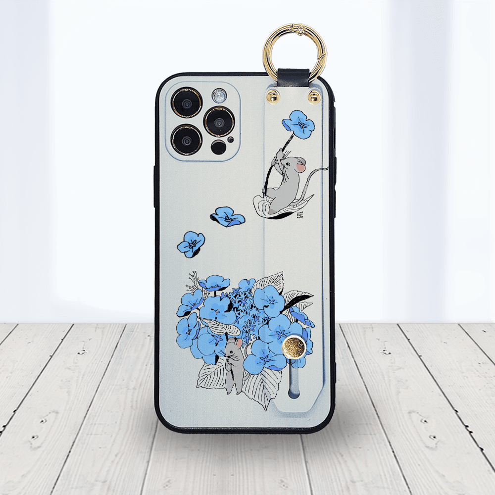 ★ほぼ全機種対応 ベルト付きソフトケース★坂本奈緒 ★「誰かの花」ねずみAB