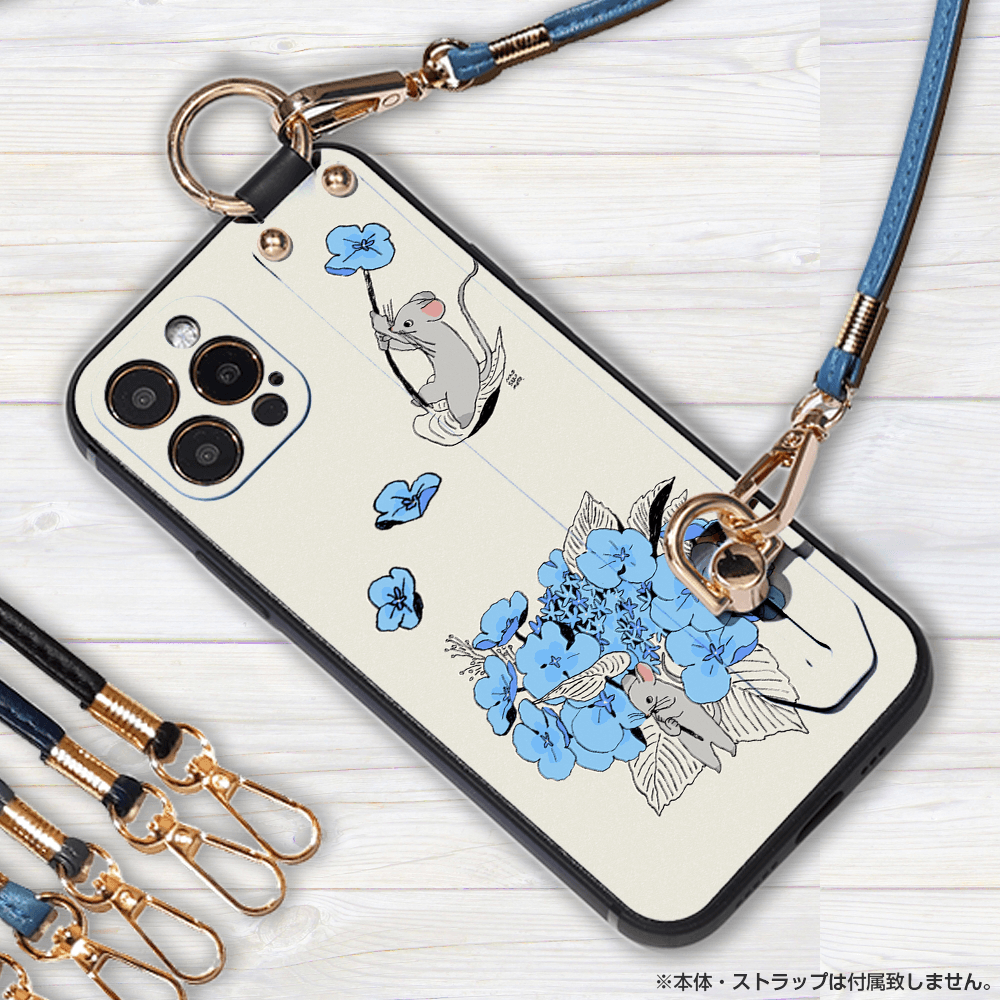 ★ほぼ全機種対応 ベルト付きソフトケース★坂本奈緒 ★「誰かの花」ねずみAB | 4枚目
