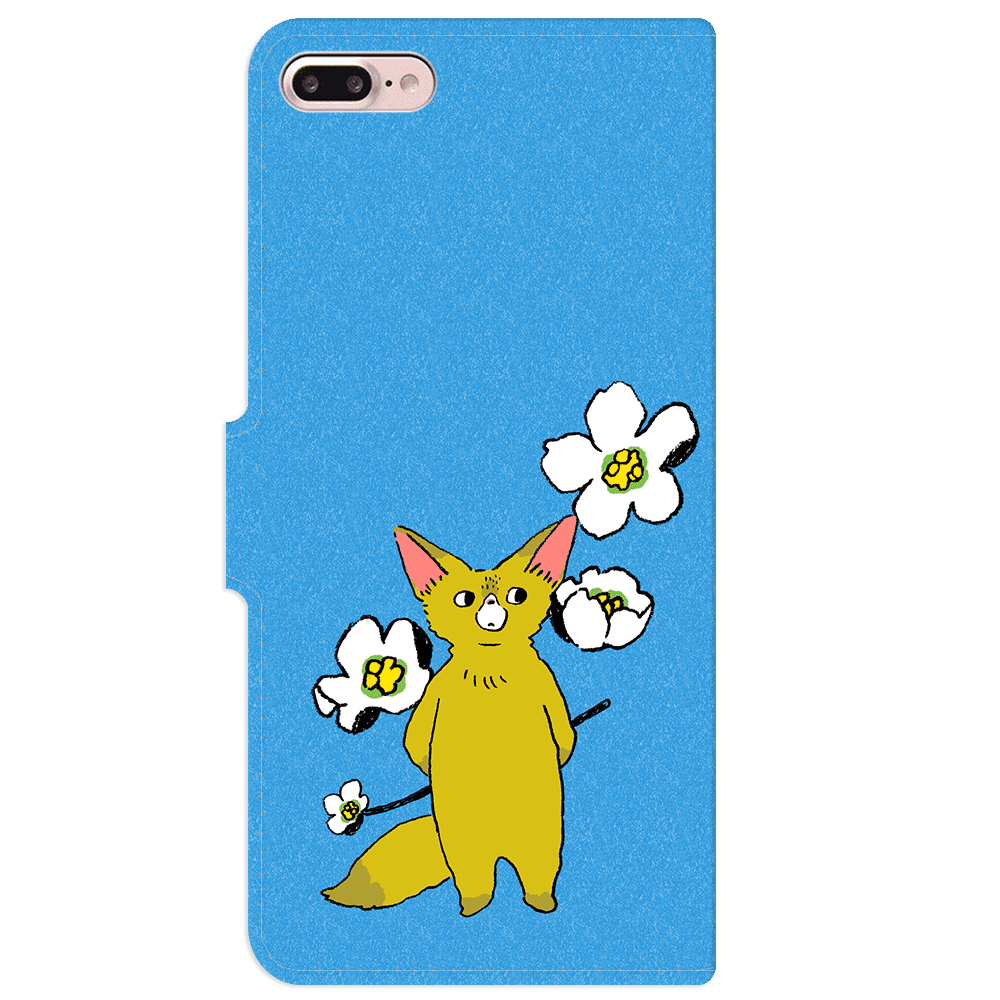 Android 他 iPhone 対応 フラップあり手帳型ケース ★坂本奈緒 ★「誰かの花」フェネックAB | 3枚目