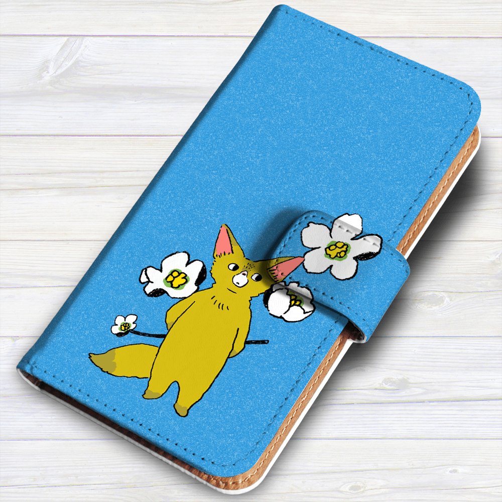 Android 他 iPhone 対応 フラップあり手帳型ケース ★坂本奈緒 ★「誰かの花」フェネックB | 2枚目