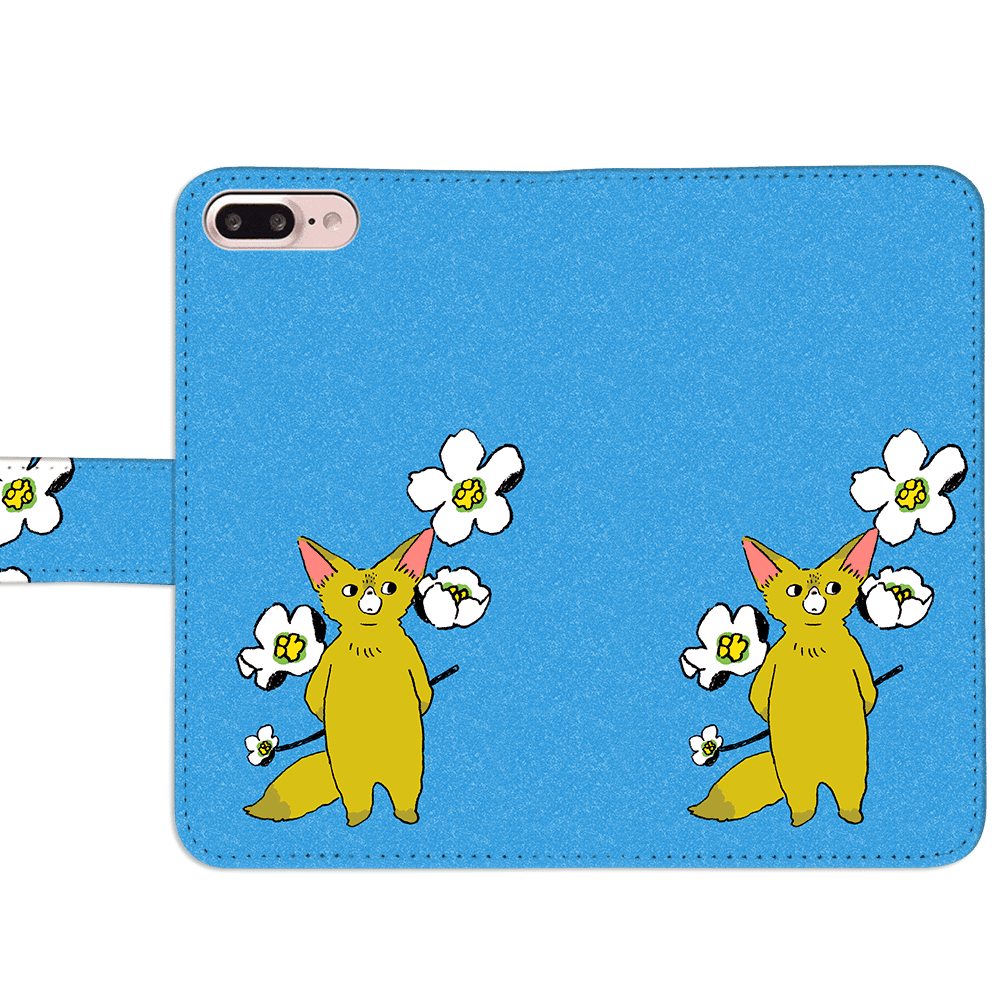 Android 他 iPhone 対応 フラップあり手帳型ケース ★坂本奈緒 ★「誰かの花」フェネックB | 4枚目