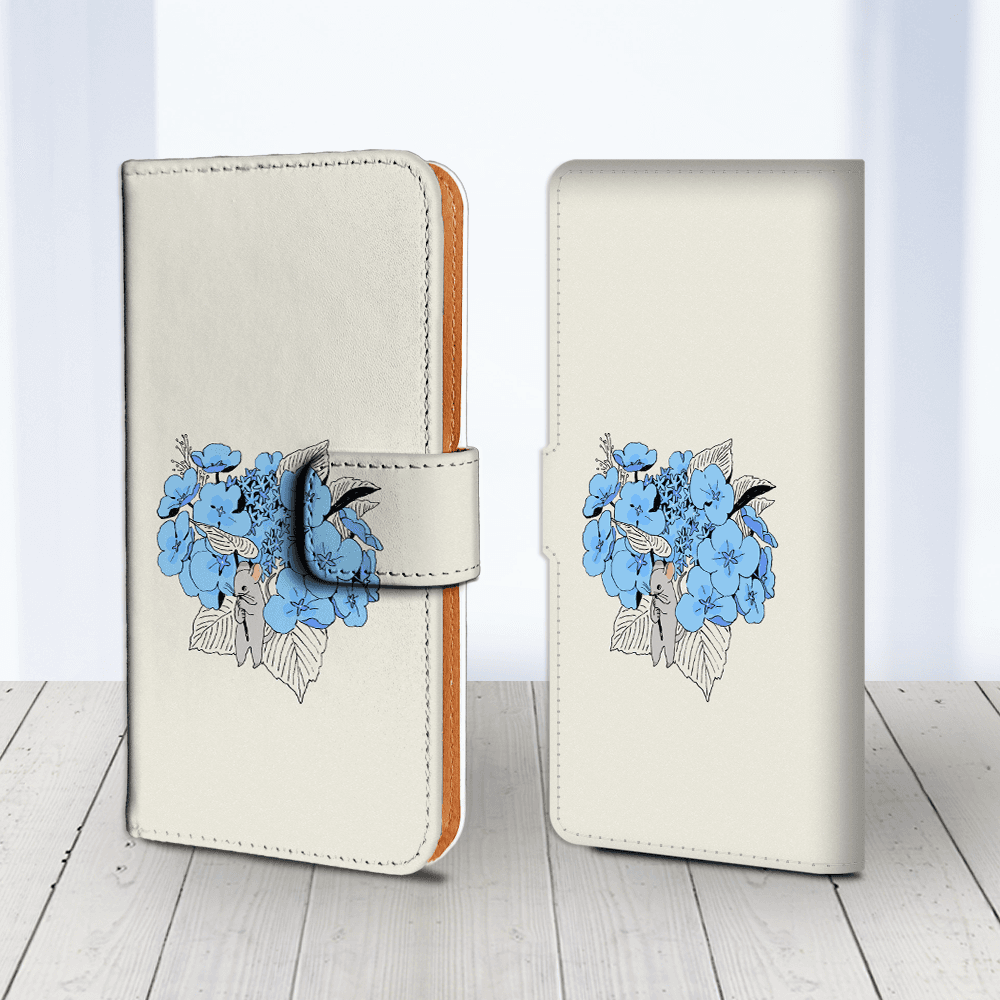 Android 他 iPhone 対応 フラップあり手帳型ケース ★坂本奈緒 ★「誰かの花」ねずみA