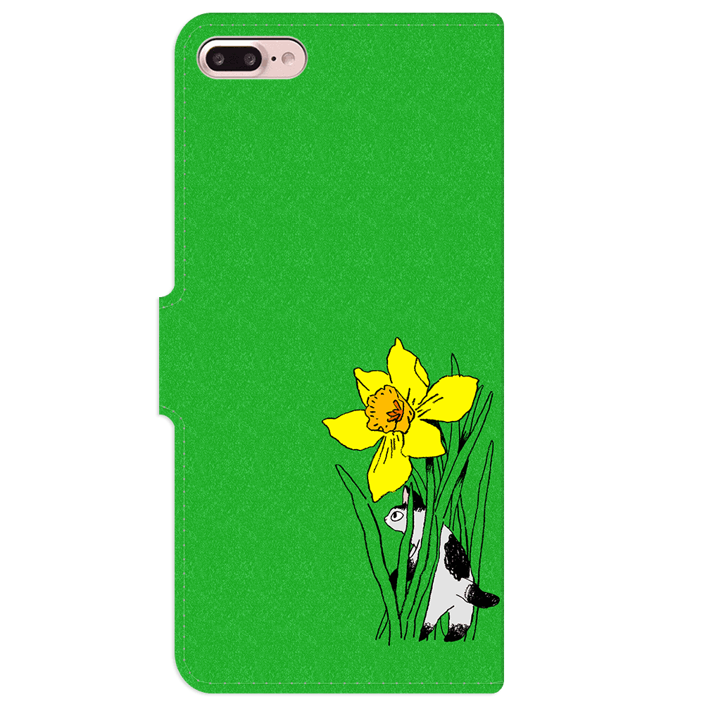 Android 他 iPhone 対応 フラップあり手帳型ケース ★坂本奈緒 ★「誰かの花」ねこAB | 3枚目