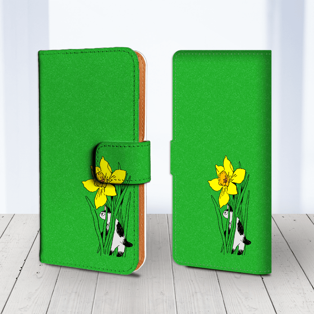 Android 他 iPhone 対応 フラップあり手帳型ケース ★坂本奈緒 ★「誰かの花」ねこB