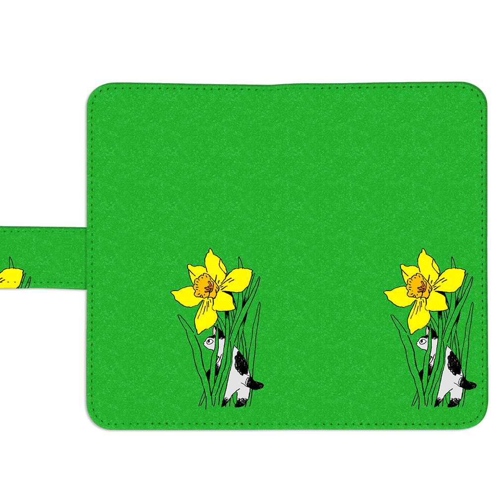 Android 他 iPhone 対応 フラップあり手帳型ケース ★坂本奈緒 ★「誰かの花」ねこB | 4枚目