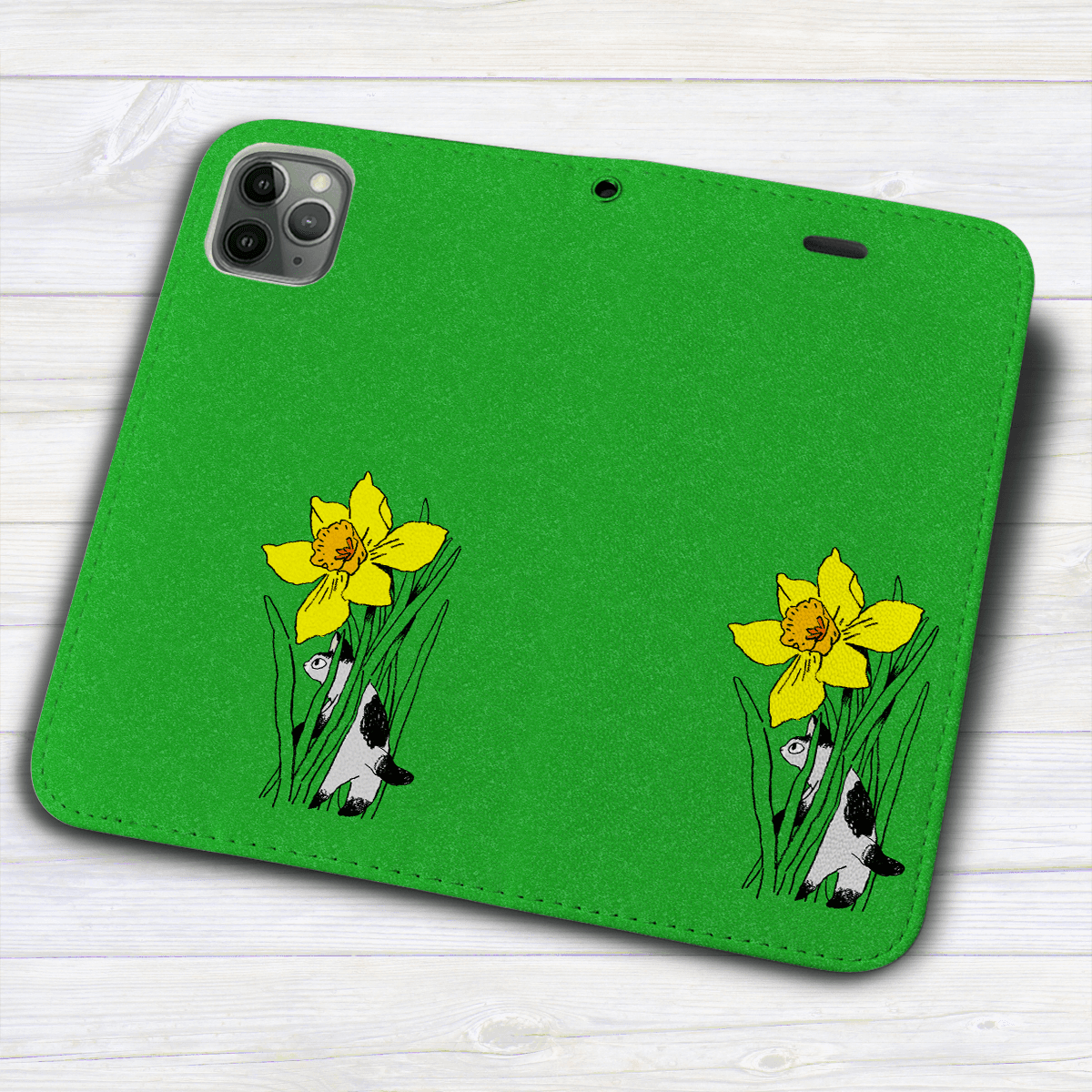 iPhone フラップ無し手帳型ケース  ★坂本奈緒 ★「誰かの花」ねこB | 2枚目