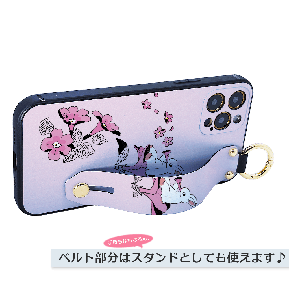 ★ほぼ全機種対応 ベルト付きソフトケース★坂本奈緒 ★「誰かの花」うさぎB | 3枚目