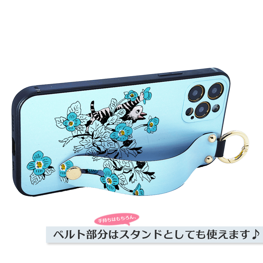 ★ほぼ全機種対応 ベルト付きソフトケース★坂本奈緒 ★「誰かの花」しまねこA | 3枚目