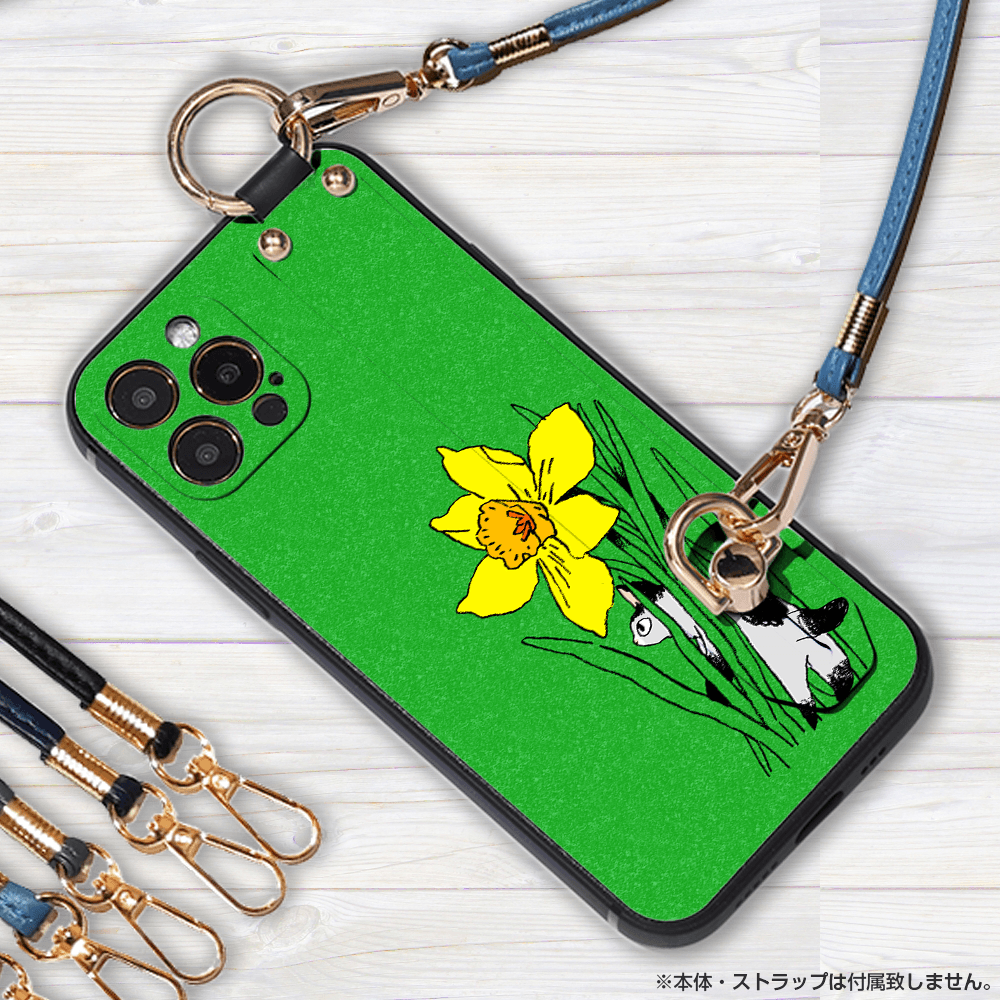 ★ほぼ全機種対応 ベルト付きソフトケース★坂本奈緒 ★「誰かの花」ねこB | 4枚目