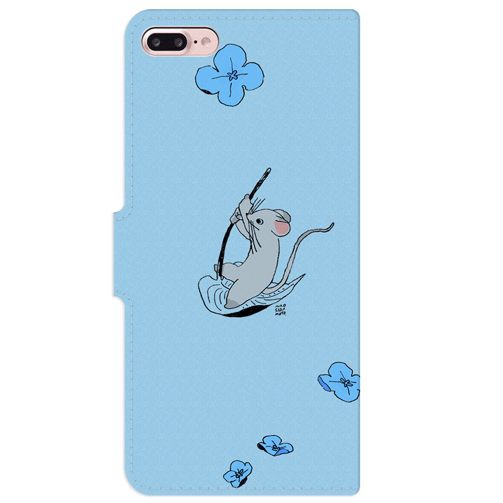 Android 他 iPhone 対応 フラップあり手帳型ケース ★坂本奈緒 ★「誰かの花」ねずみAB | 3枚目