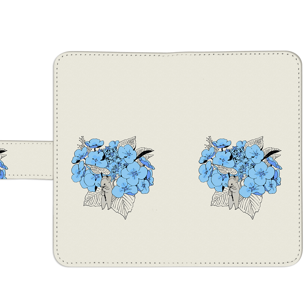 Android 他 iPhone 対応 フラップあり手帳型ケース ★坂本奈緒 ★「誰かの花」ねずみA | 4枚目
